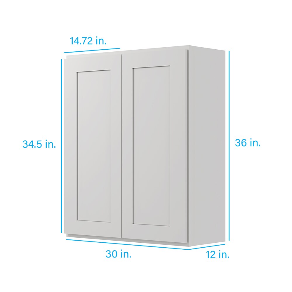 RELIABILT Fairplay 30-in W x 36-in H x 12-in D White Door Wall Ready To ...