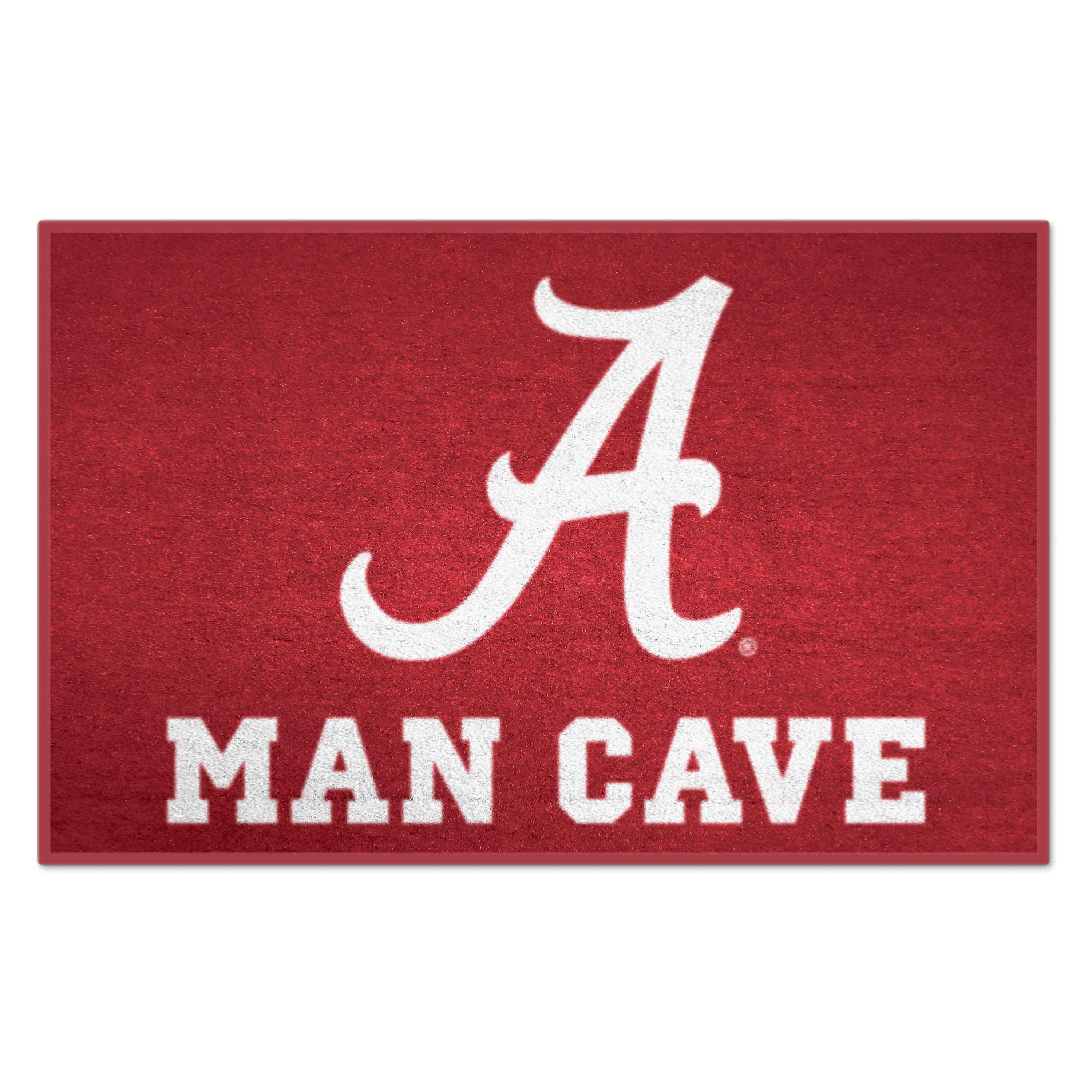FANMATS 14524 Alabama Crimson Tide 2-ft x 3-ft Red Nylon Rectangular Indoor or outdoor Decorative Sports Door mat
