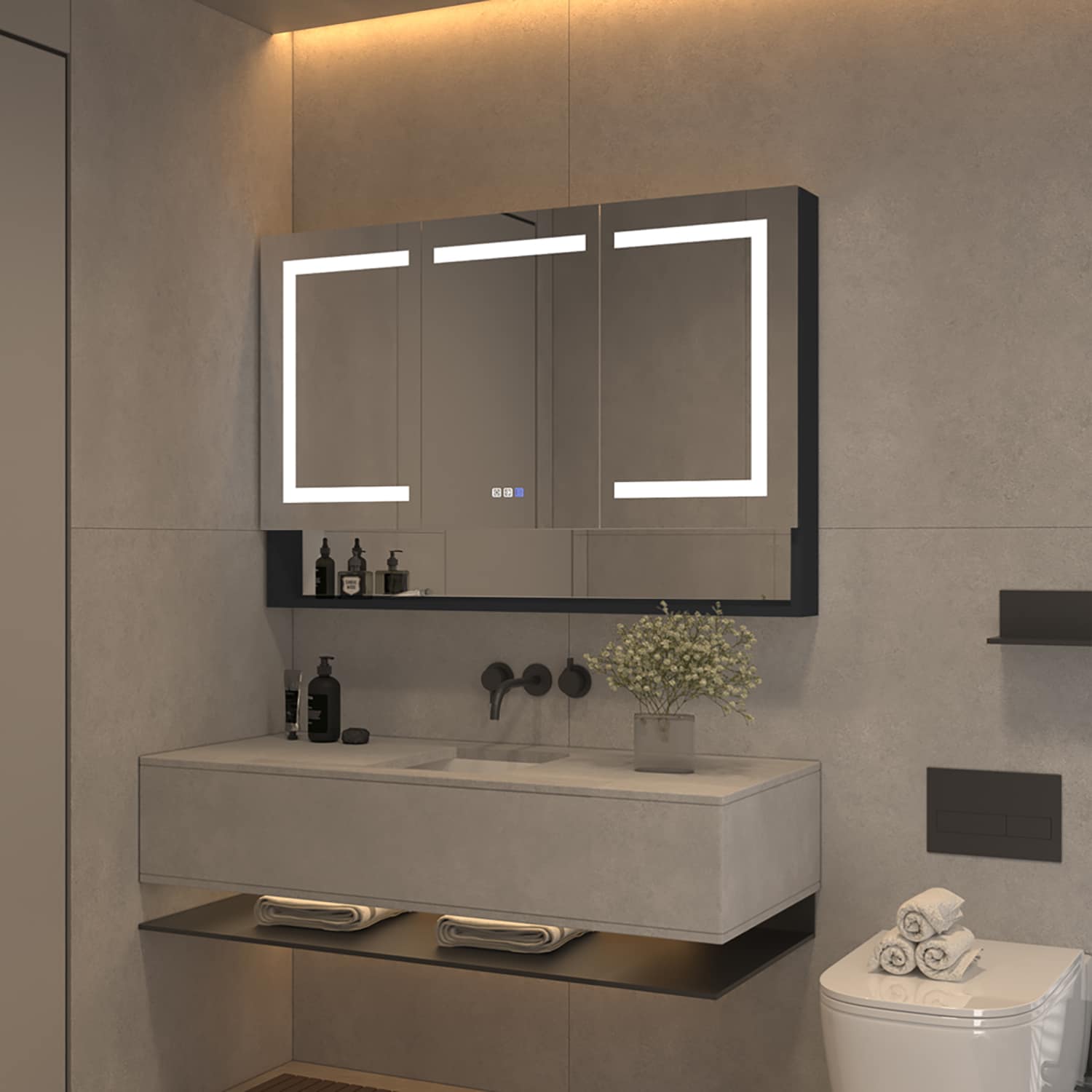 waterpar WPLO-4832V5FB Bathroom-Medicine-Cabinets - View #4