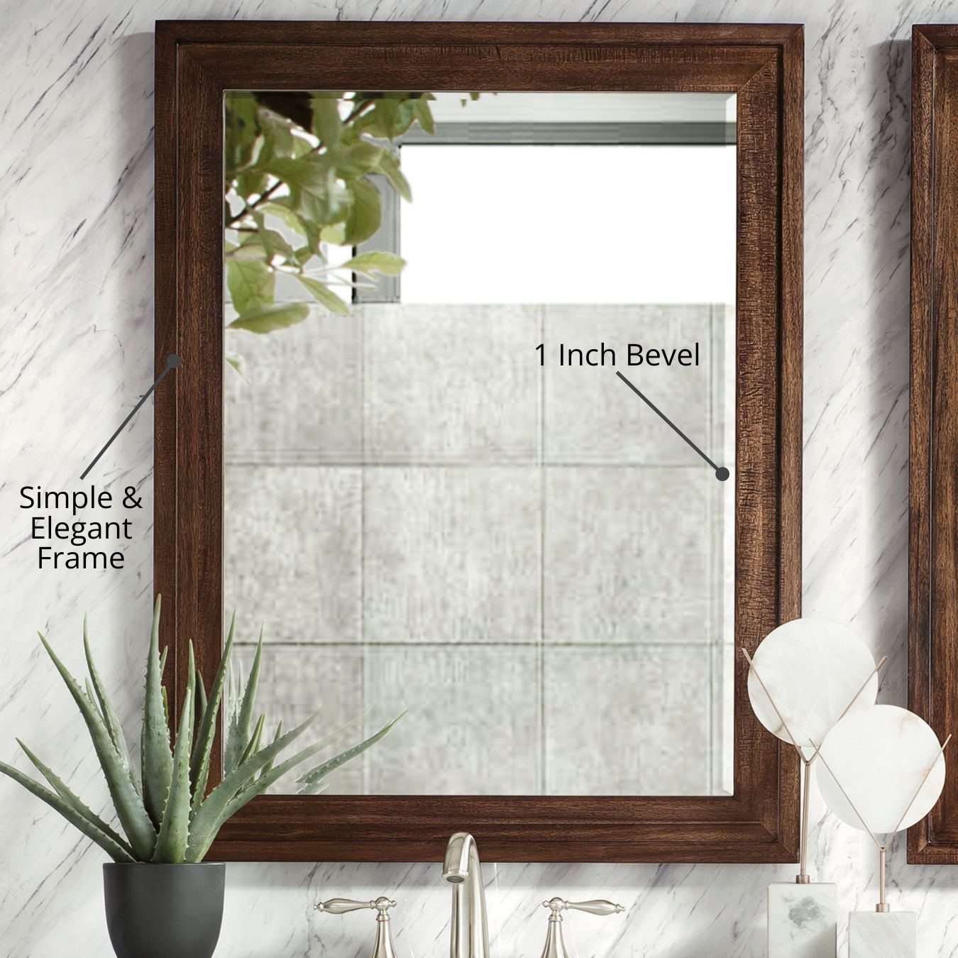 James Martin Vanities E444-M36-GW Framed-Bath-Mirrors - View #6
