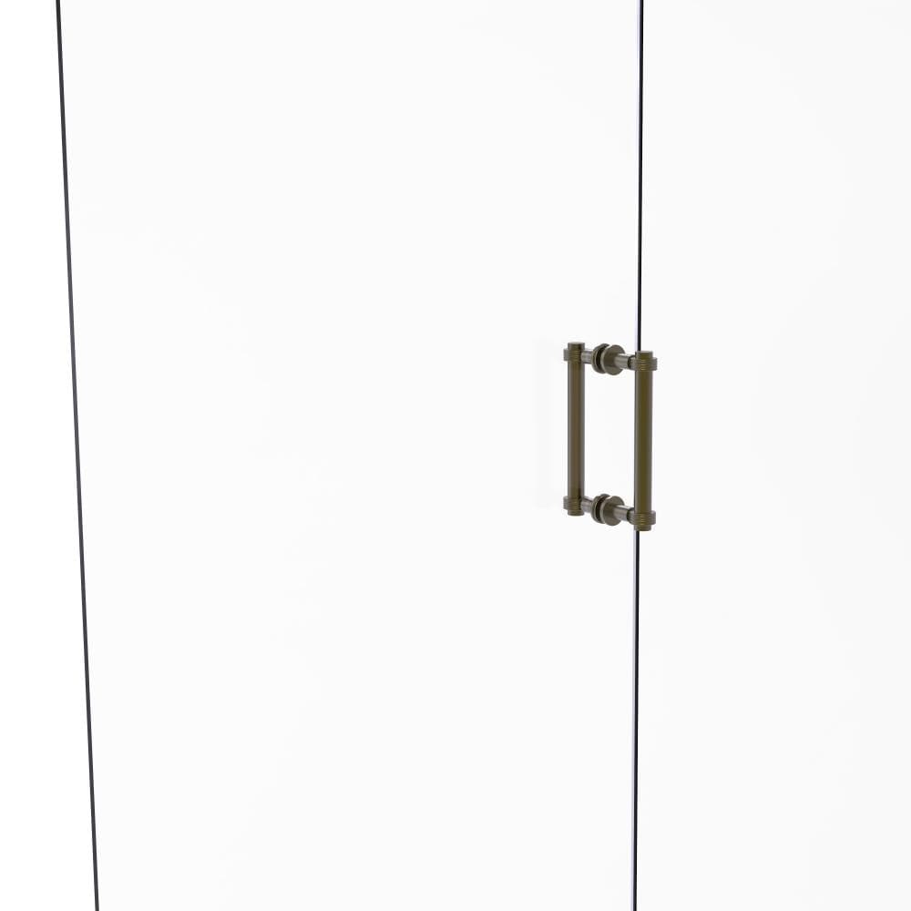Allied Brass 404G-8BB-ABR Antique brass 8-Inches Hinged shower door Handle