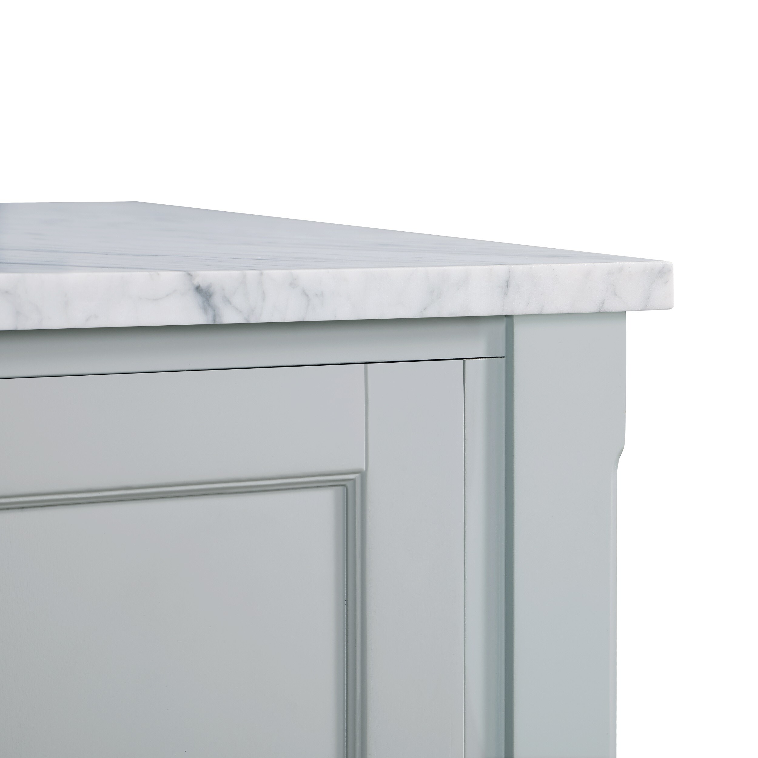 BEMMA Montauk 36-in Morning Fog Grey Undermount Single Sink Bathroom ...