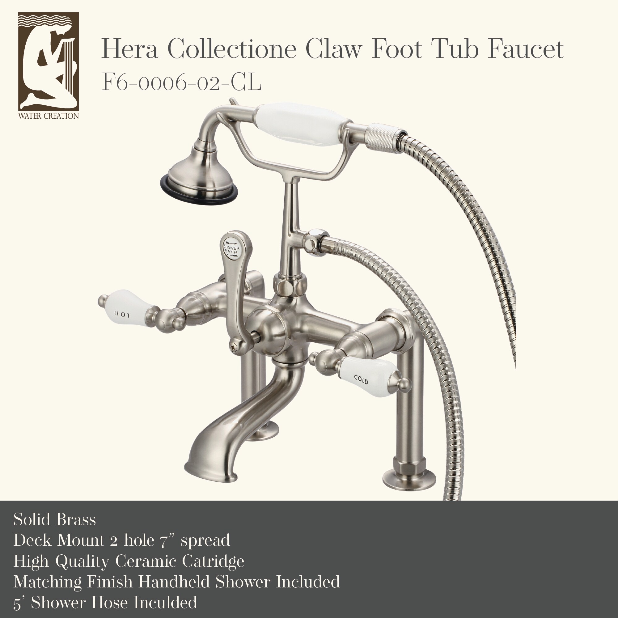 Water Creation F6-0006-02-CL Roman-Tub-Faucets - View #2