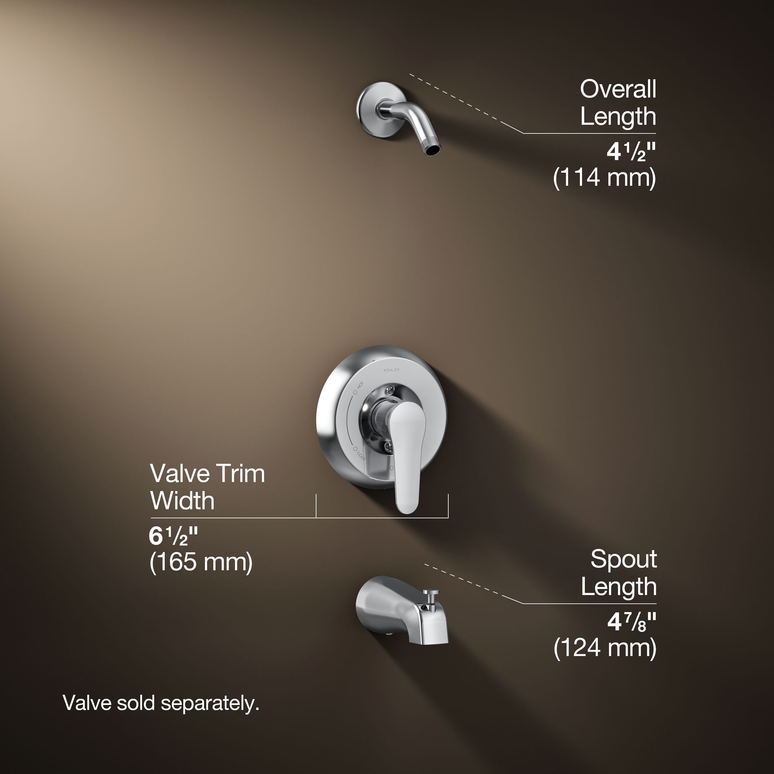 KOHLER K-TS97074-4G-CP Tub-Shower-Faucets - View #3