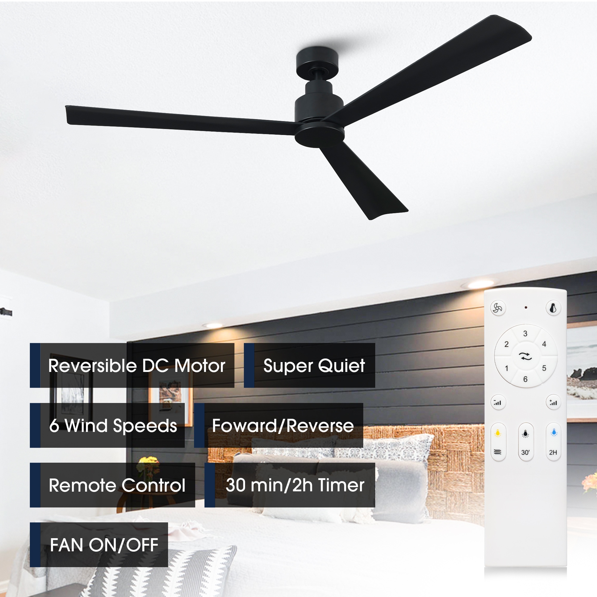 Parrot Uncle F6364BK110V Ceiling-Fans - View #6