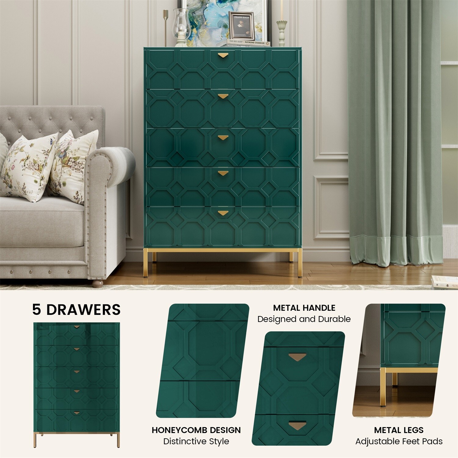 Mondawe MO-JH-009015-GR chests - View #3