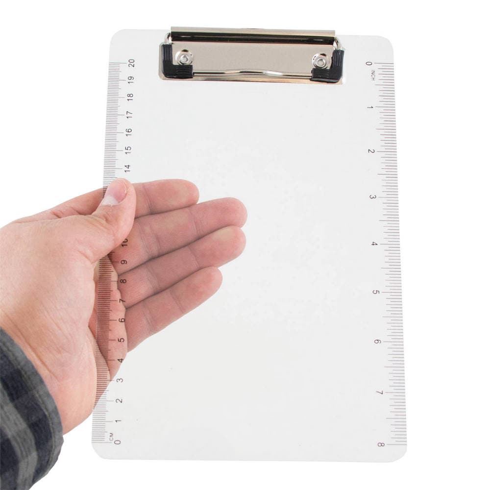 JAM Paper Clear Plastic Clipboard - Small Size (6 x 9 inches) - Heavy Duty  - Stylish and Organized in the Notebooks & Notepads department at