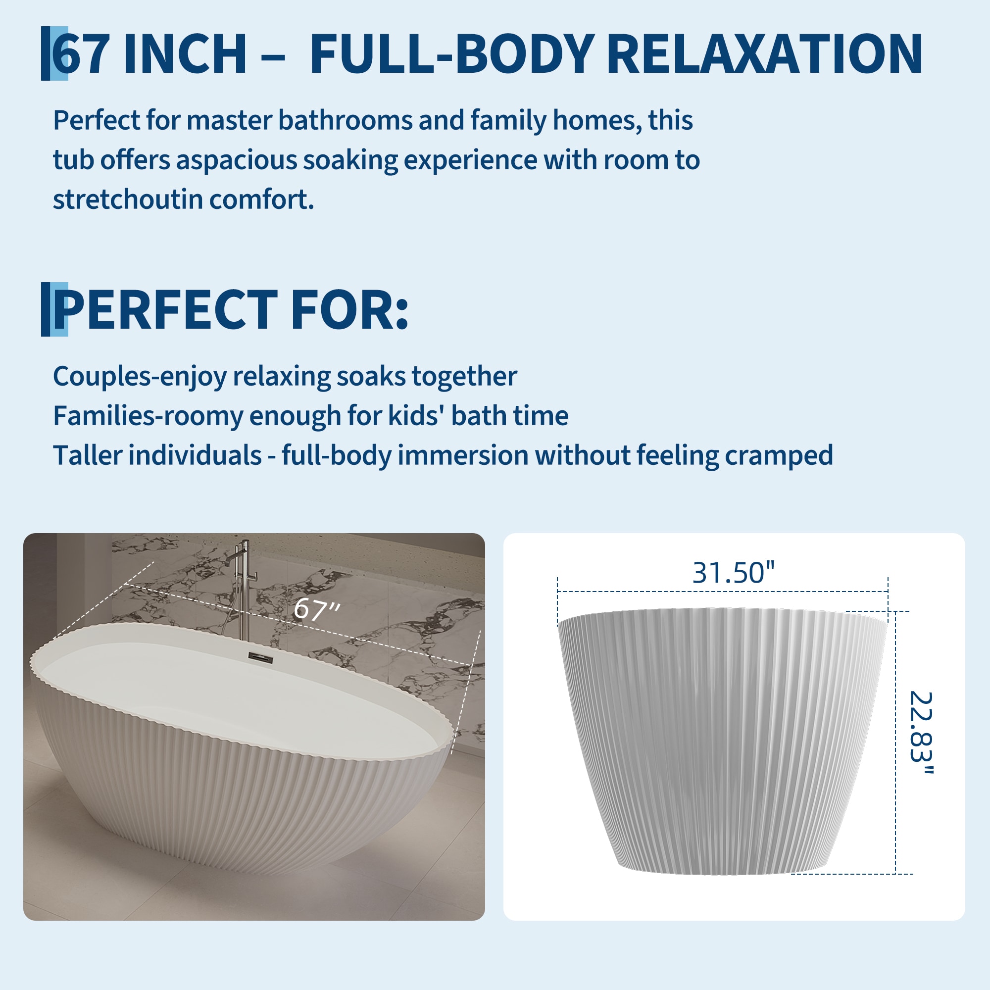 Garvee XVPNU2TL0YI1463 bathtubs - View #3