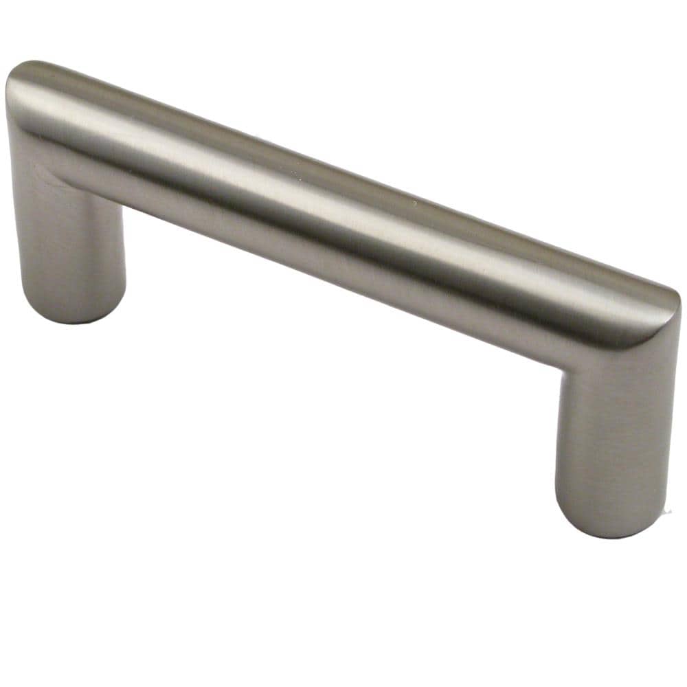 Rusticware 939SN Pulls 3-in , 76mm Center to Center Satin Nickel Dual Mount Cylindrical Handle