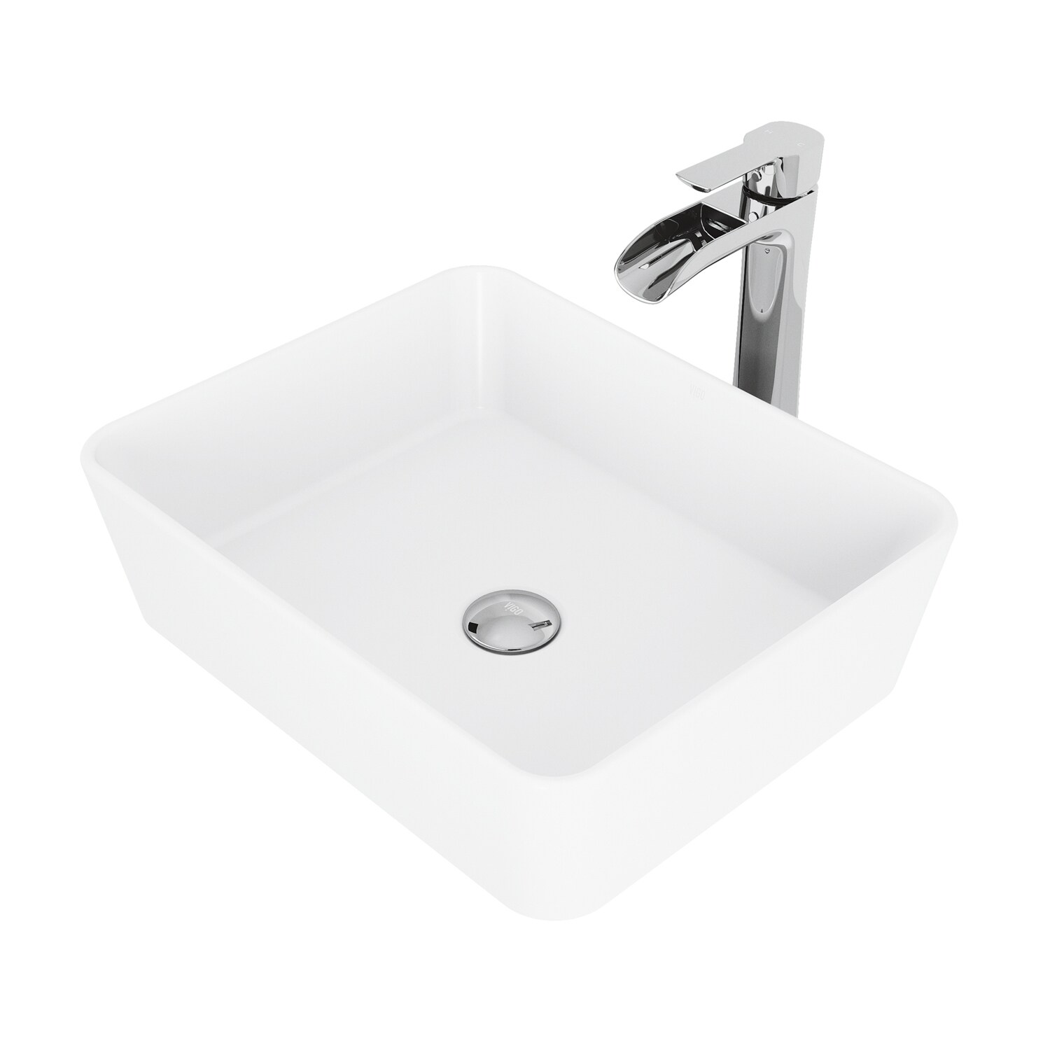 Swiss Madison St. Tropez White Ceramic Wall-mount Rectangular Modern Bathroom  Sink (23.62-in x 16.54-in) at