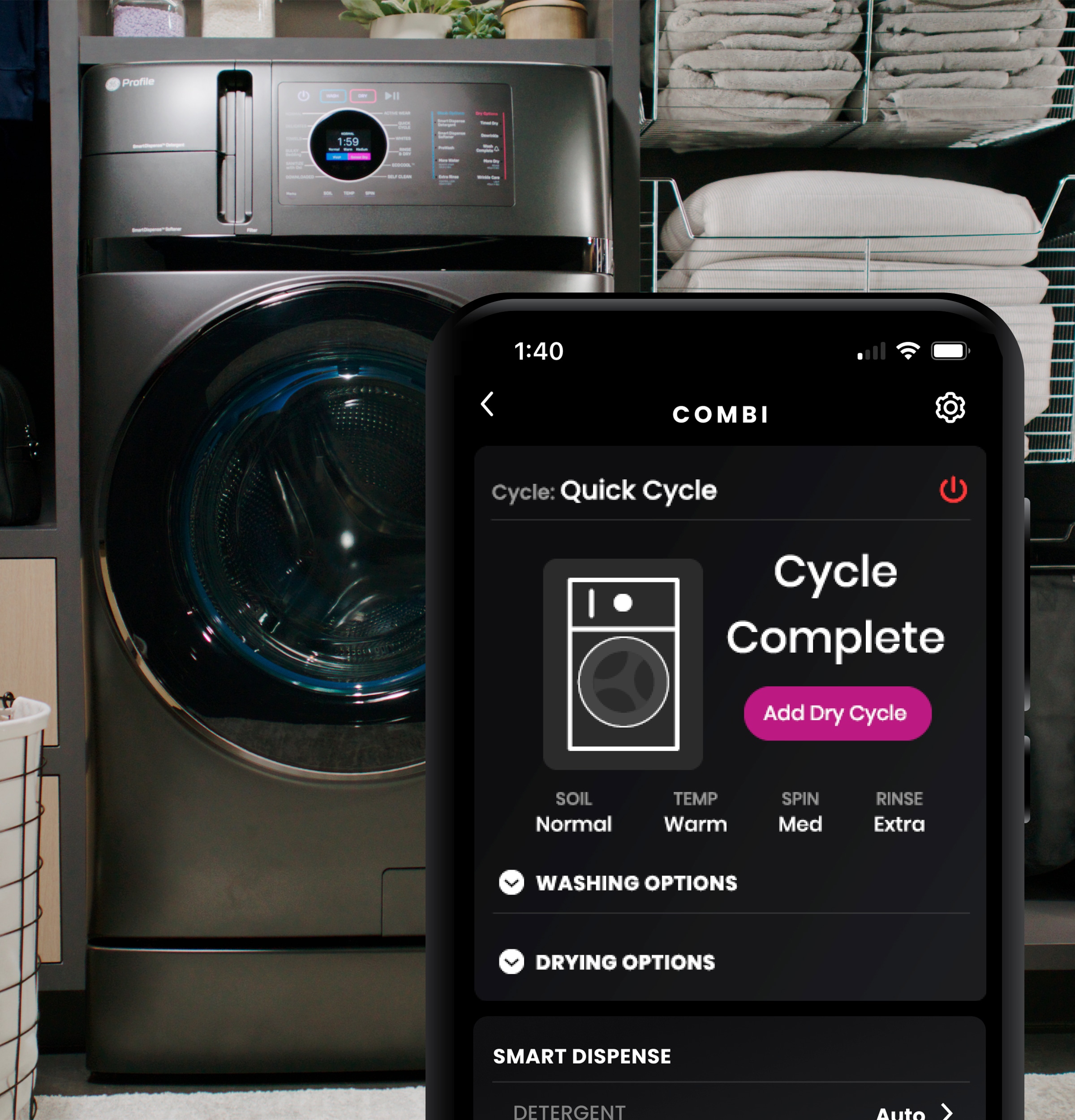 GE PFQ97HSPVDS Combination-Washers-Dryers - View #11