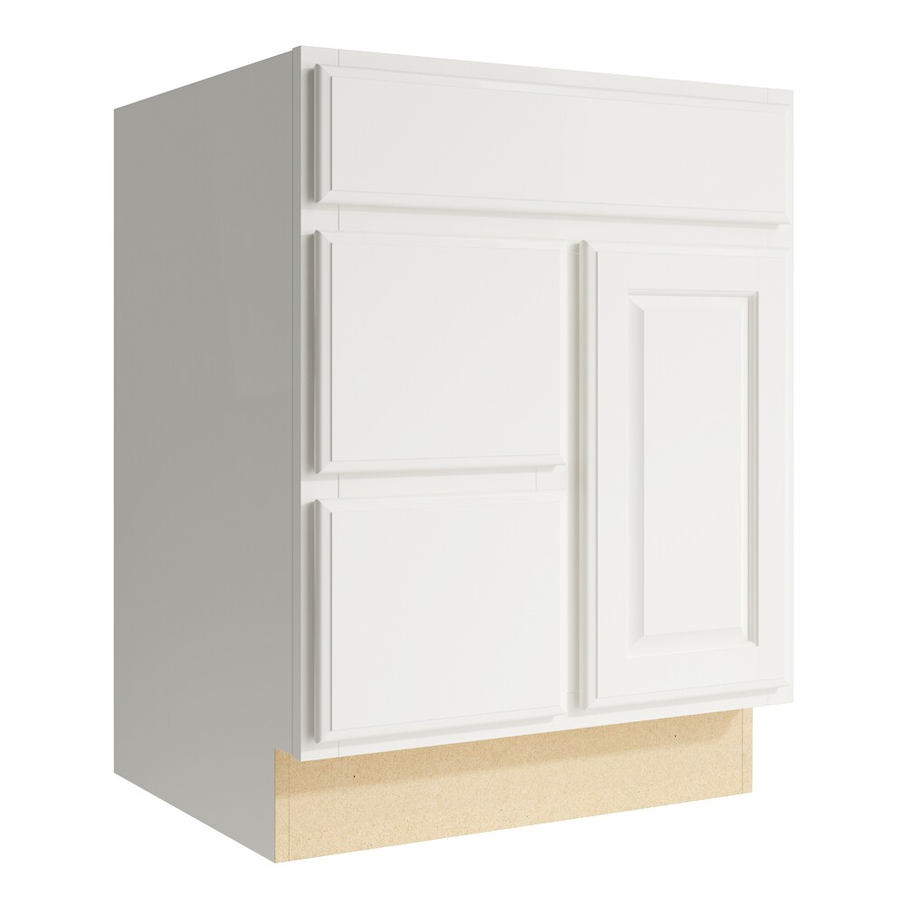 KraftMaid Momentum Settler 24 In Cotton Bathroom Vanity Cabinet At   04266259 