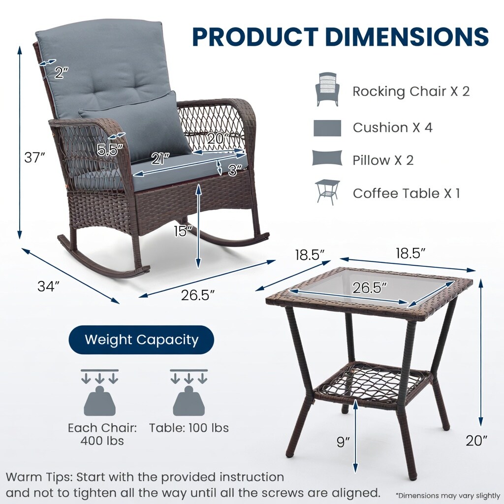 Choco Moon WYC-WQ33943-LS Patio-Conversation-Sets - View #2