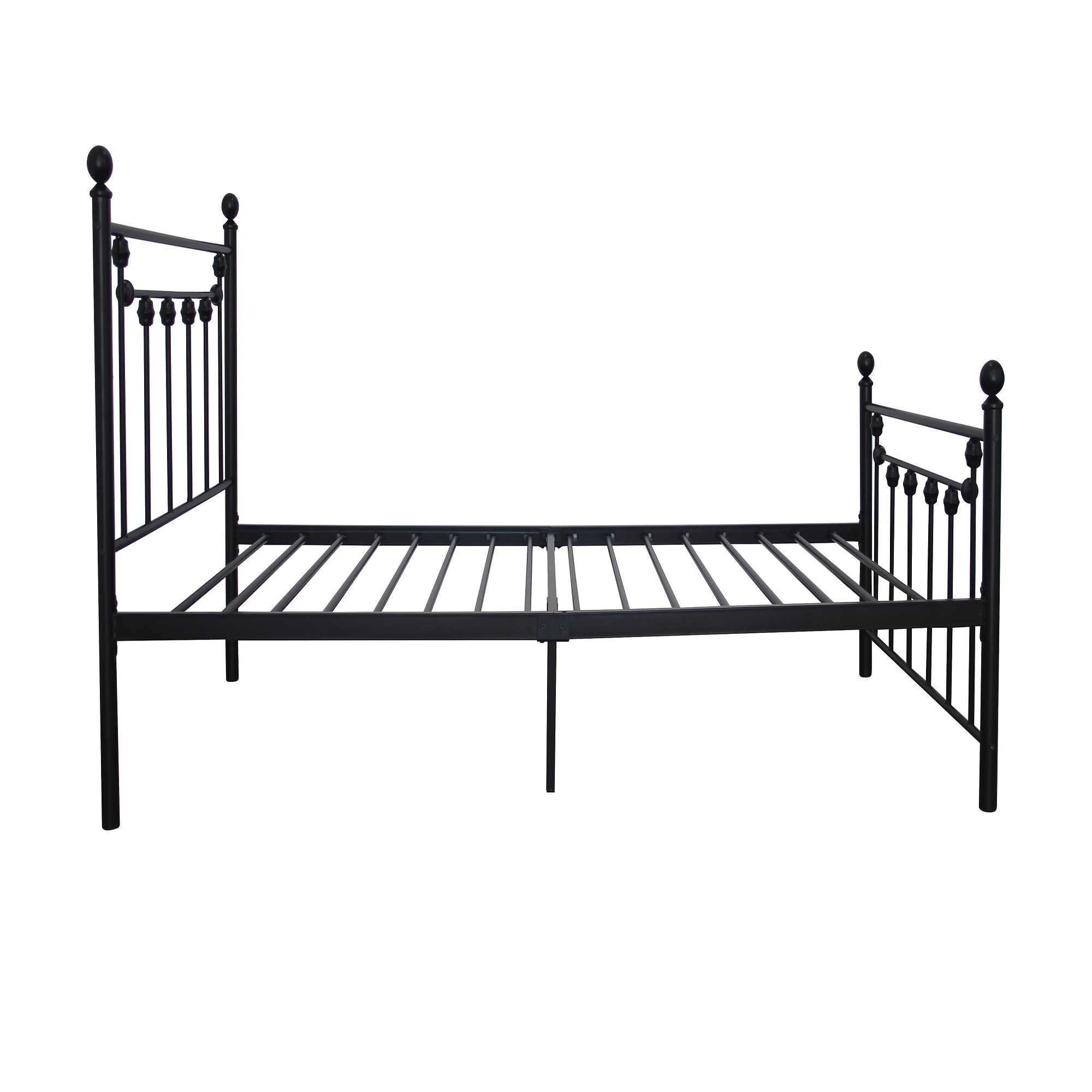 Clihome Twin Size Metal Bed Black Twin Metal Bed Frame In The Beds ...