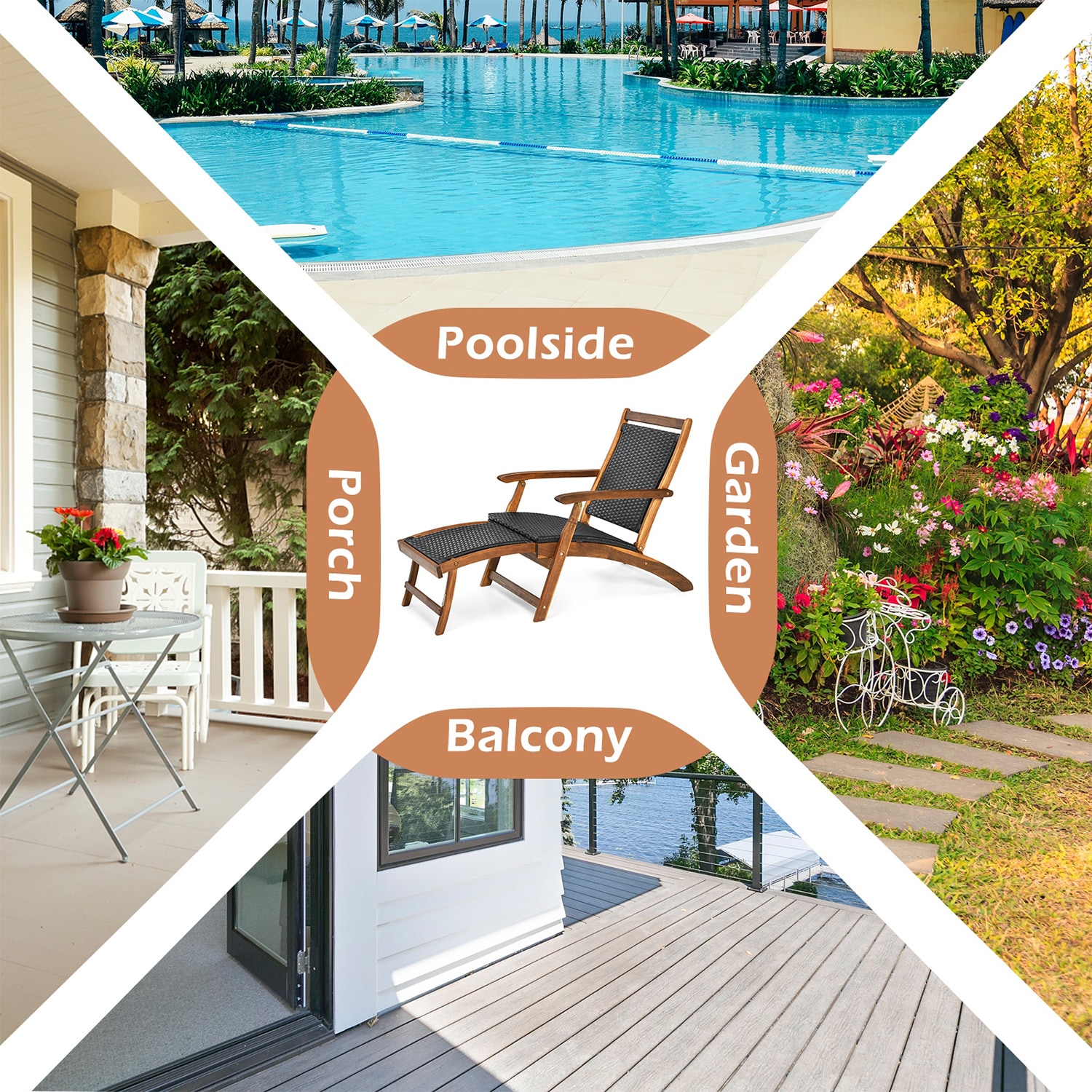 Forclover HYFC-7681 Patio-Chairs - View #2