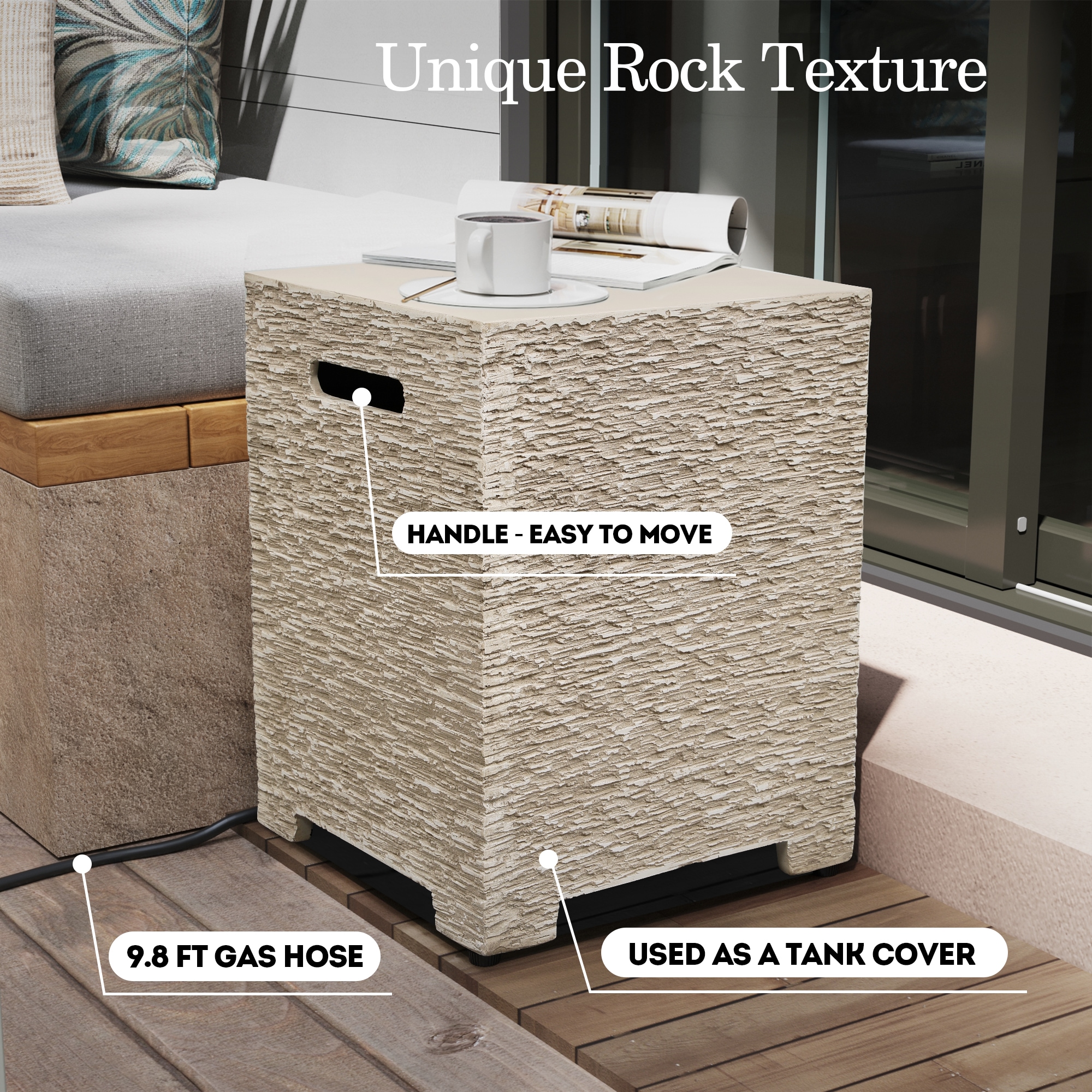 UPHA PL-56S-MH-W Outdoor-Gas-Firepits - View #5