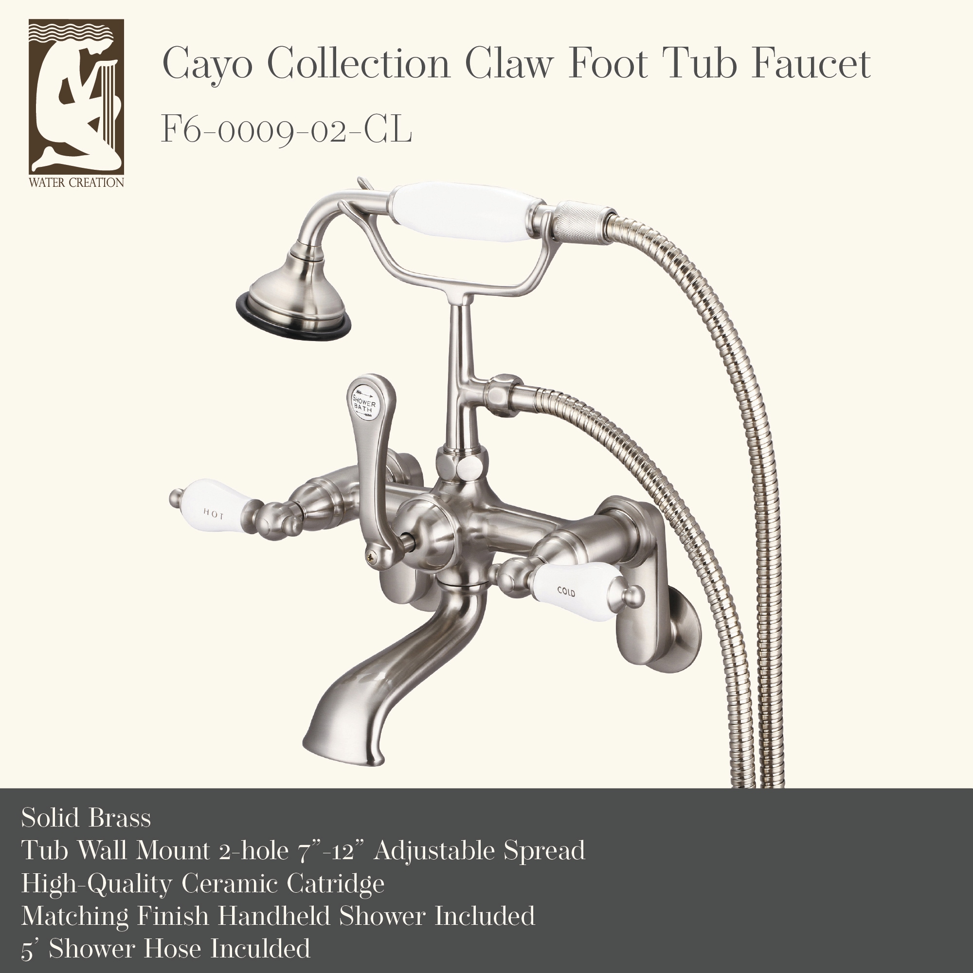 Water Creation F6-0009-02-CL Roman-Tub-Faucets - View #3