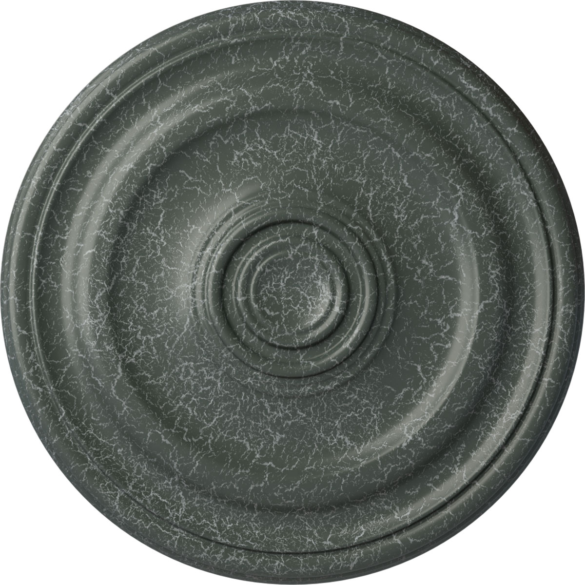 Ekena Millwork CM15DEAGC Devon 15.75-in W x 15.75-in L Painted Athenian Green Crackle Polyurethane Whole Ceiling Medallion