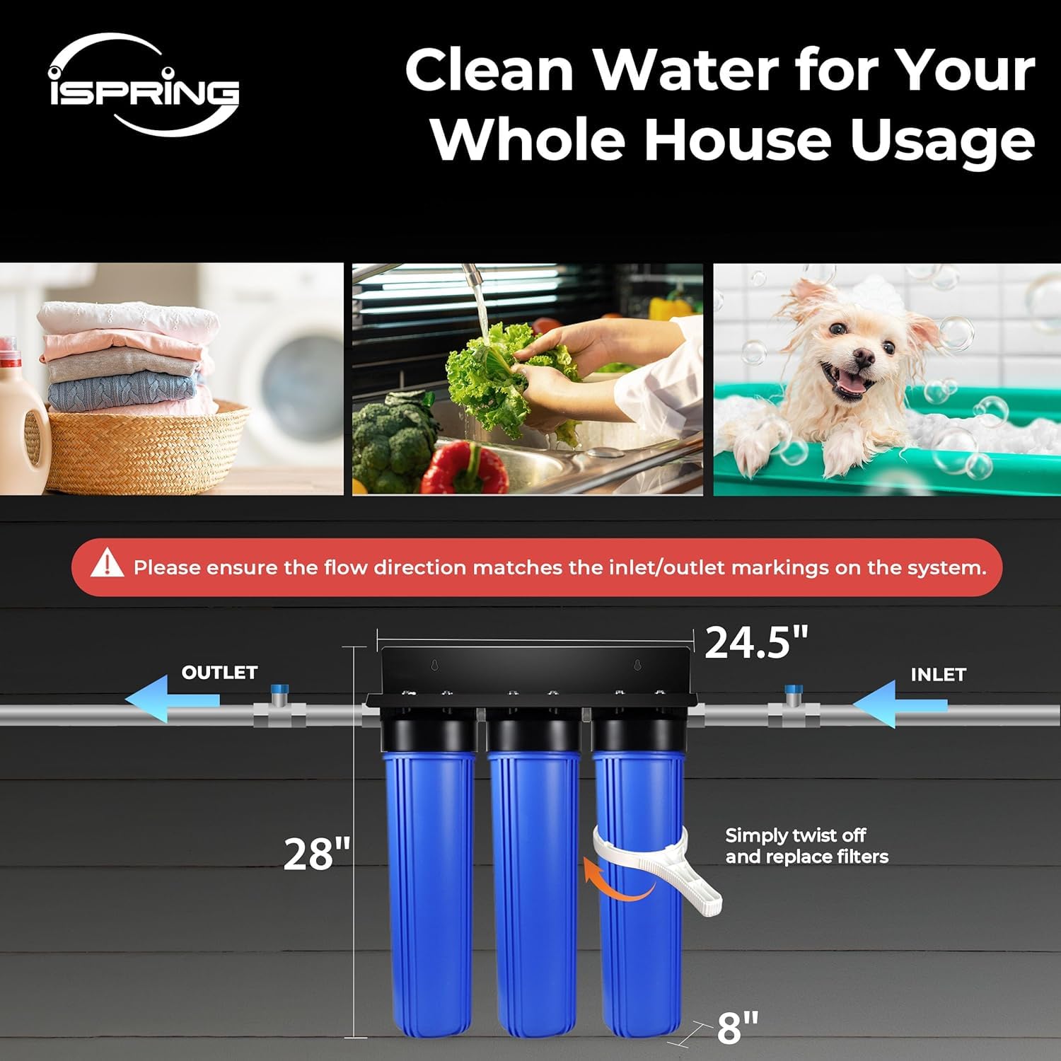 iSpring WGB32B-MKS+AHX2 Whole-House-Filtration-Systems - View #5