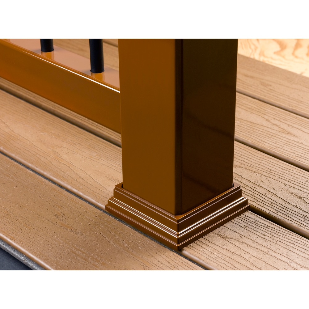 Trex 4-in x 4-in Saddle Composite Deck Post Base Trim in the Deck Accents  department at