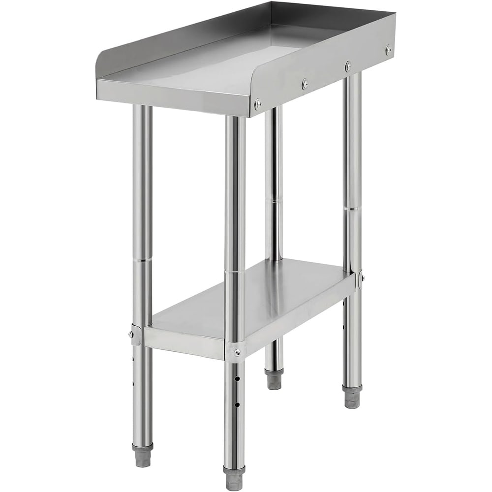 GAOMON - Stainless Steel 12x24x30 In Grill Stand Table with Adjustable Legs 400 lb NSF-Certified ...