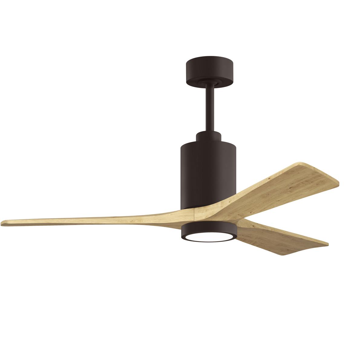 Matthews Fan Company  PA3-TB-LM-52 Atlas Patricia-3 Indoor Ceiling Fan Textured Bronze