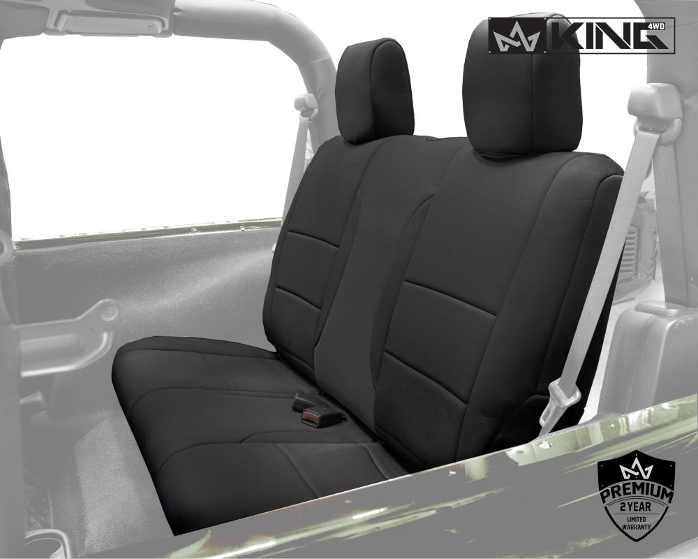 King 4WD Neoprene Seat Covers, Black/Black- JK 2 Door 2008- 2012 in the Car Seat  Covers department at 