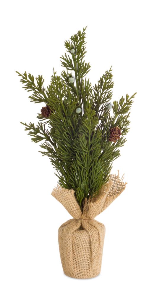 Melrose International 68674DS 15-in Green and Brown Indoor Pine Trees