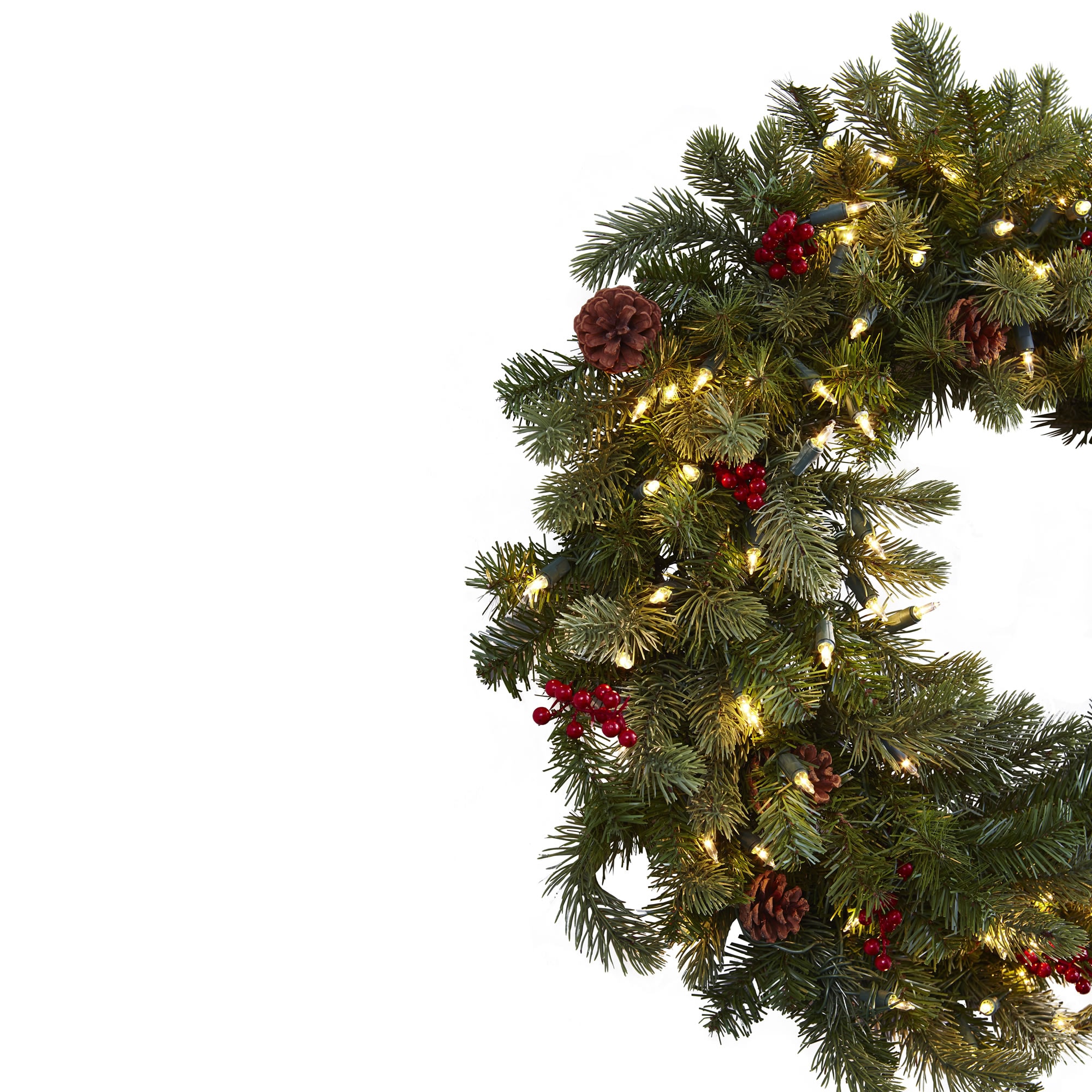 Nearly Natural 4860 Artificial-Christmas-Wreaths - View #3