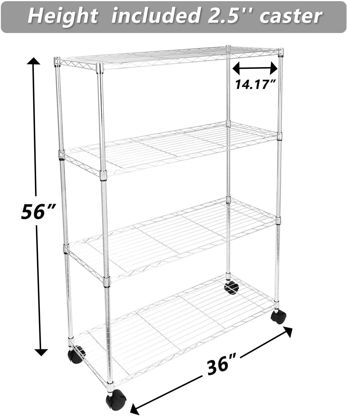 Kahomvis DHS-QPFN-333W Free-Standing-Shelving - View #2