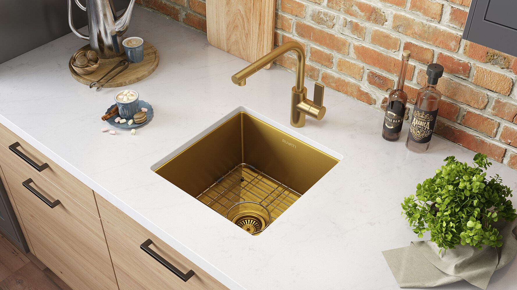 Ruvati RVH7015GG Bar-Prep-Sinks - View #7
