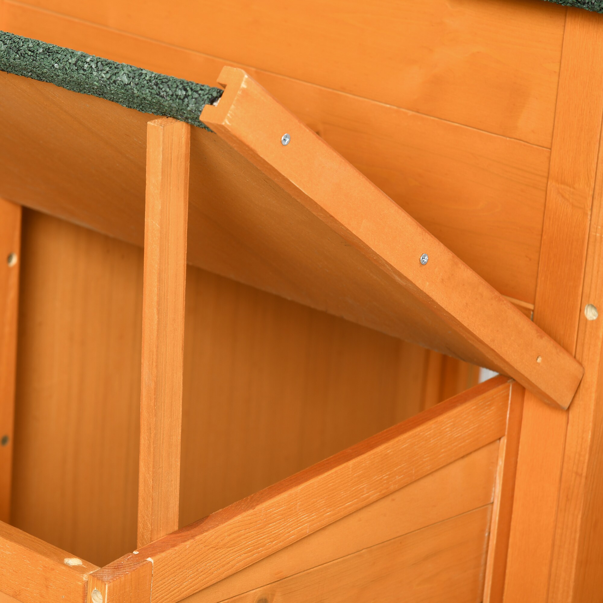 PawHut D51-362V00OG Chicken-Coops-Rabbit-Hutches - View #4