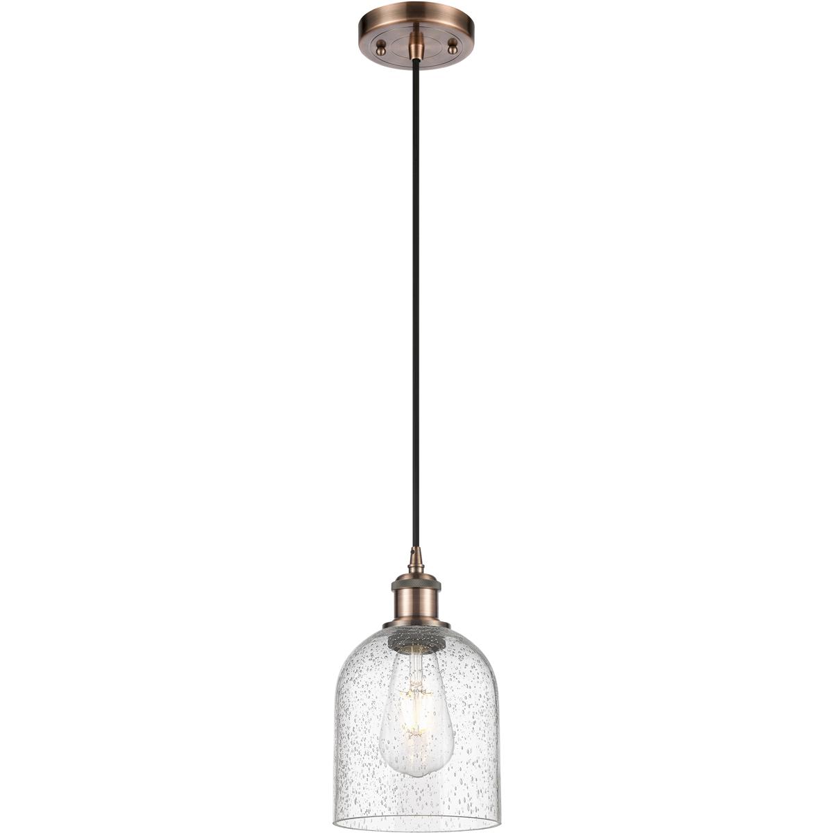 Innovations Lighting -  516-1P-AC-G558-6SDY Ballston Bella Mini Pendant Antique Copper