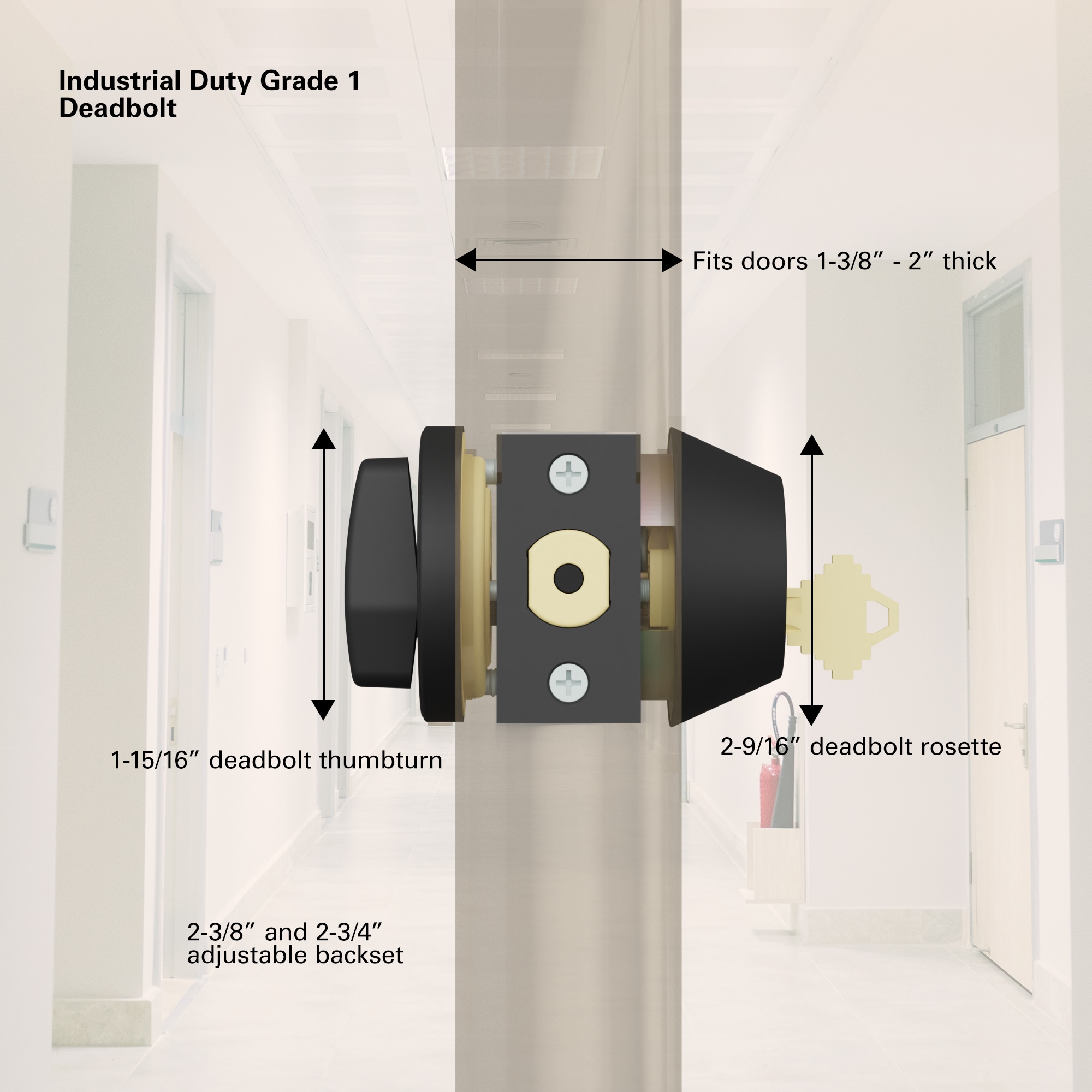 BRINKS COMMERCIAL BC40130 Door-Deadbolts - View #2