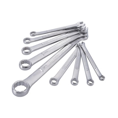 with Rolling Pouch. Chrome plated :1/4 to 3/4 SAE Size range Trepot 9 Piece 12 Point durable Combination Wrench Set,Open End and Box End Wrench Set 