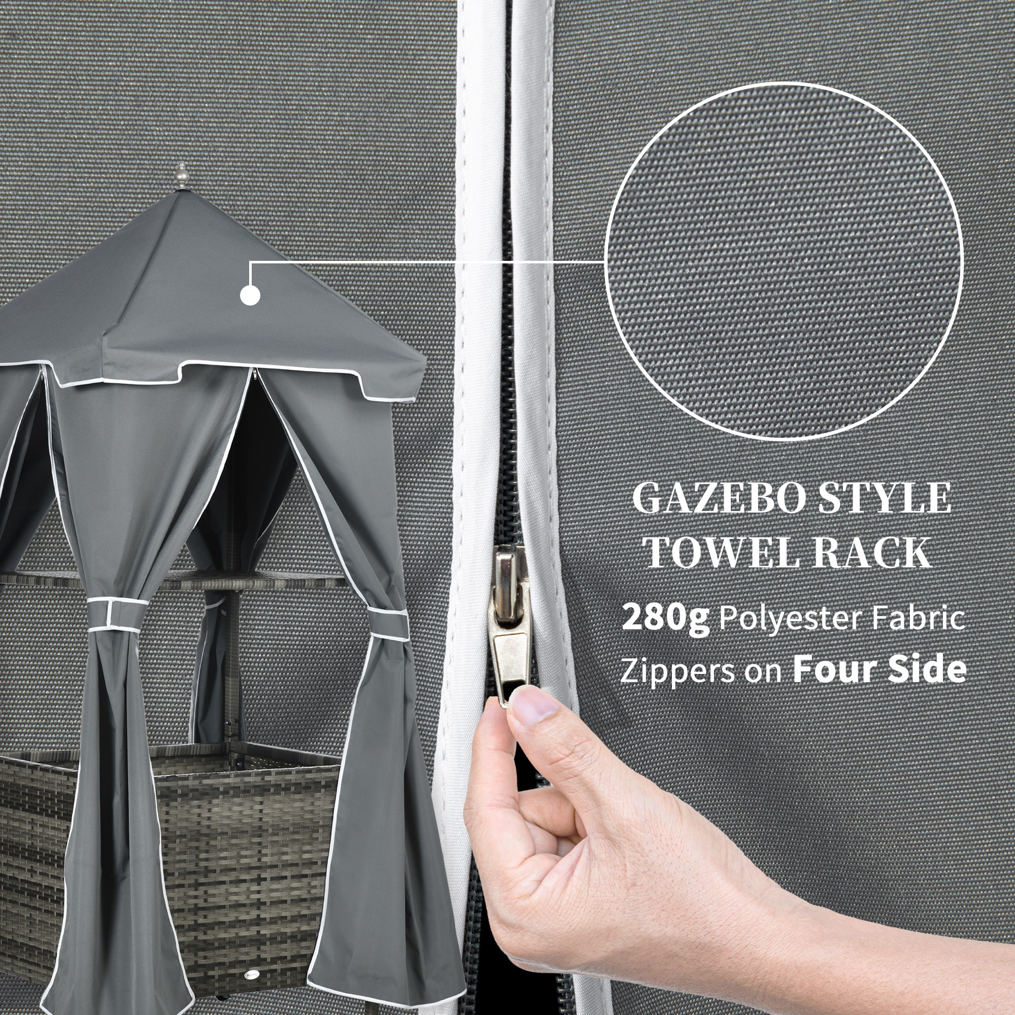 Outsunny 865-009V00CG Small-Outdoor-Storage - View #8