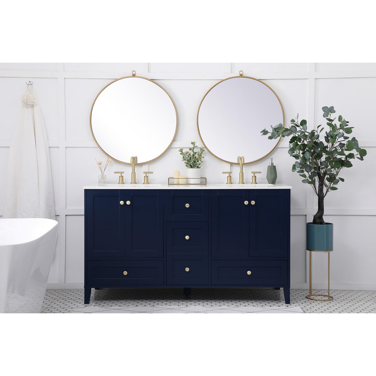 Simply Living Home SLVF54060DBL Bath-Vanity-Combo - View #5
