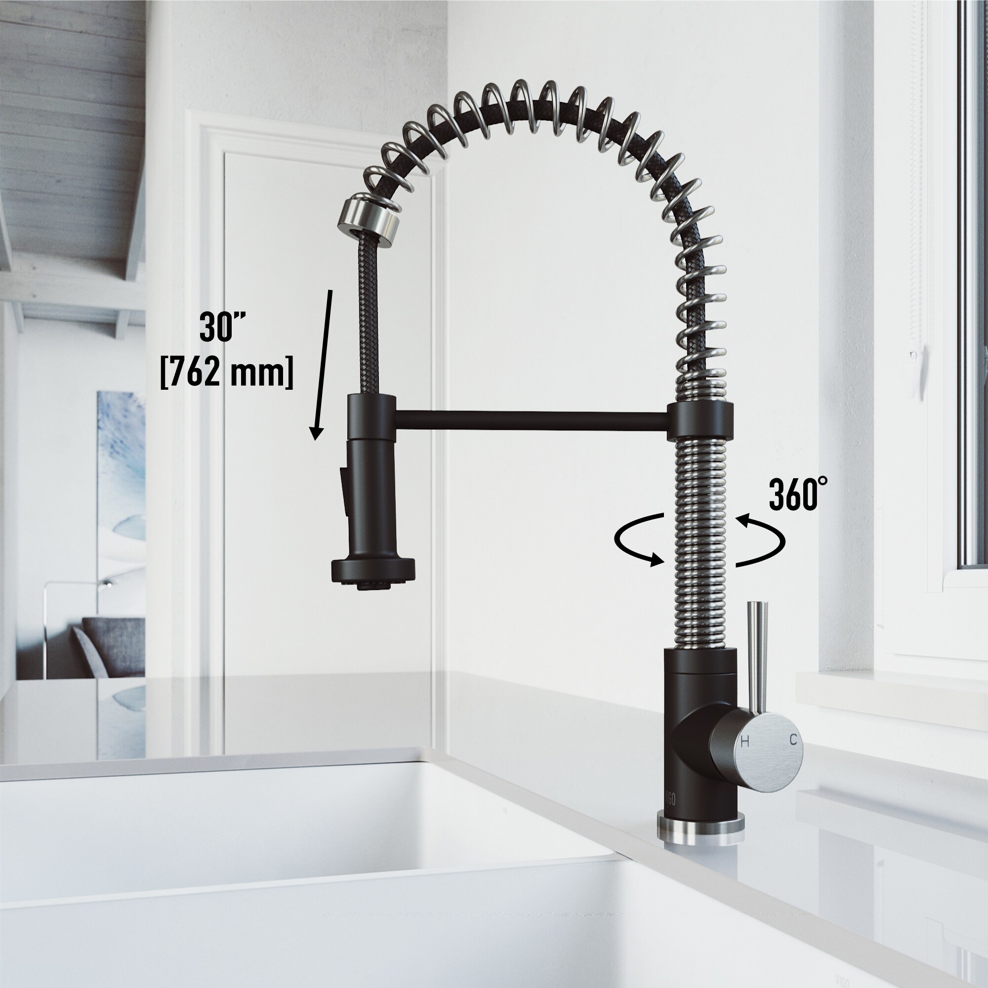 VIGO VG02001STMB Kitchen-Faucets - View #5