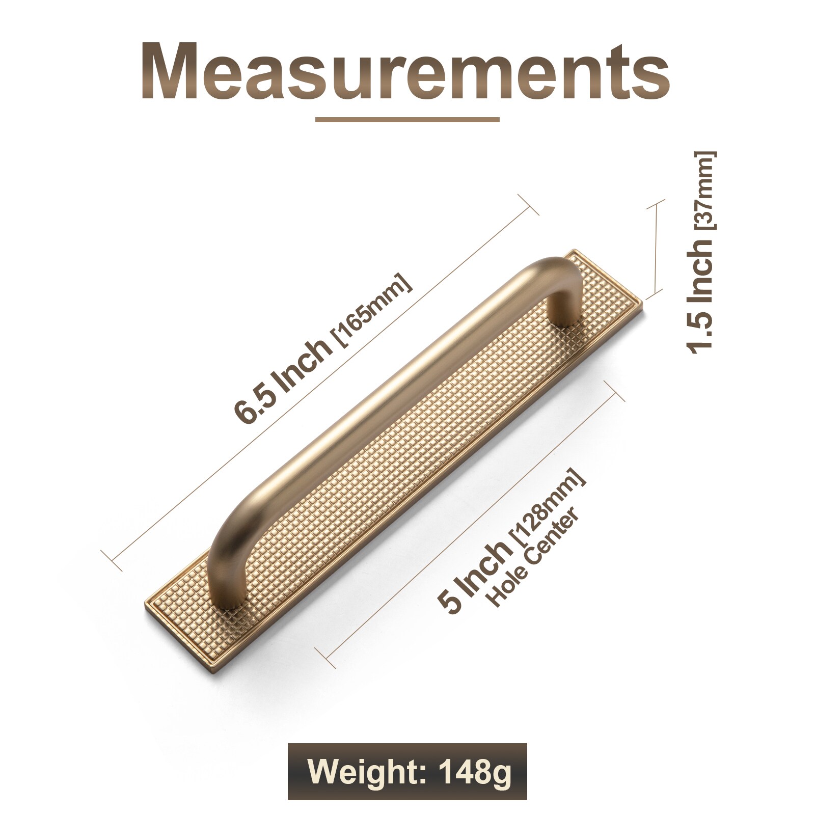 Miaokesen 2218UBR-G017-128-2 Cabinet-Pulls - View #2