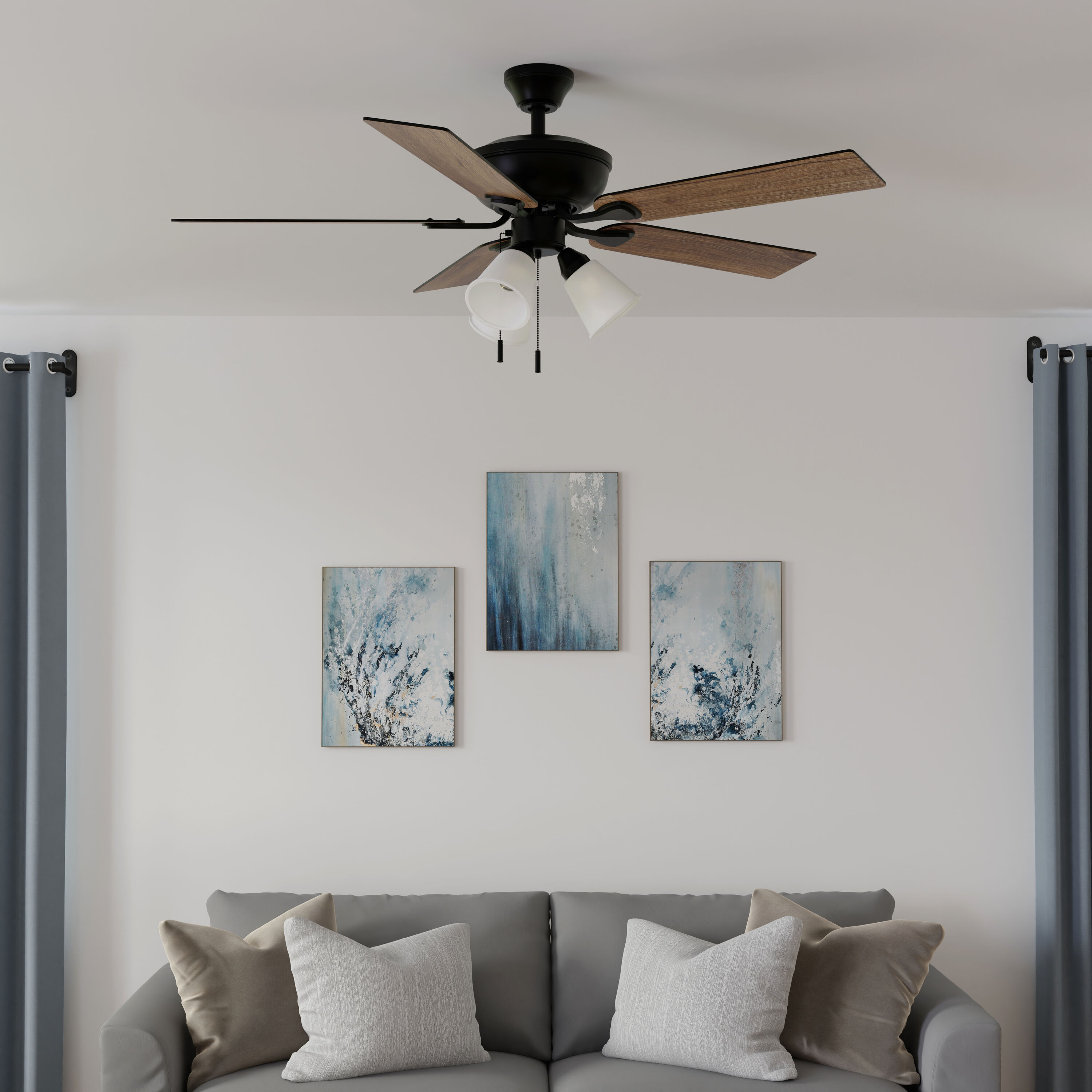 Harbor Breeze RLG52MBK5L Ceiling-Fans - View #3