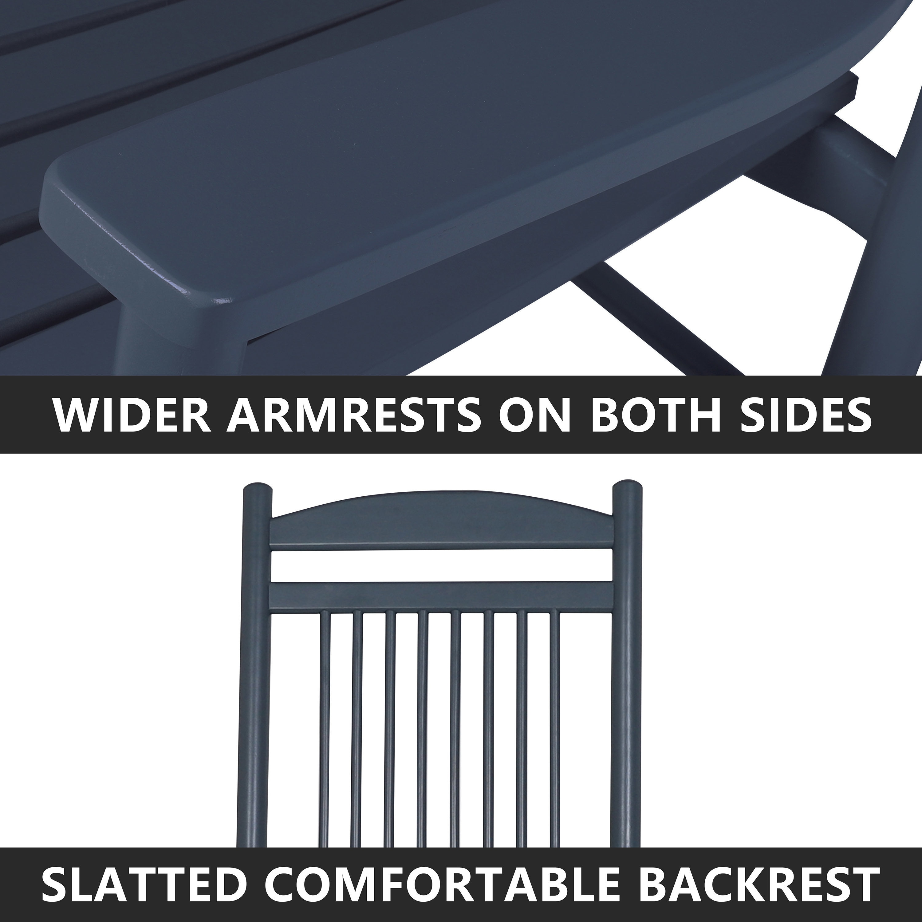VEIKOUS PG0207-HDPE-BK-22 Patio-Conversation-Sets - View #8