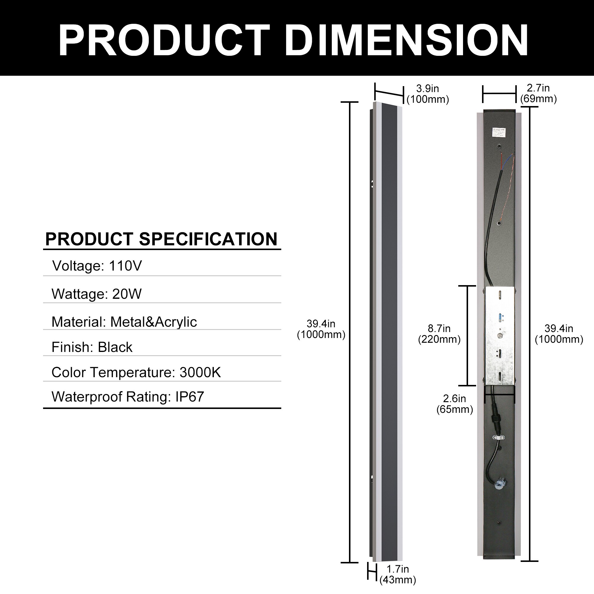 YANSUN L-DZ096 Outdoor-Wall-Lighting - View #2
