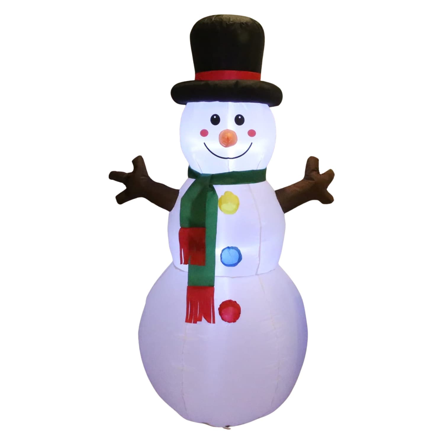 Etokfoks 5 FT Christmas Inflatable Snowman Outdoor Decoration Built-in LED Lights Includes 1 Piece Air Blower Stakes Ropes Water Bag #LET1128I14