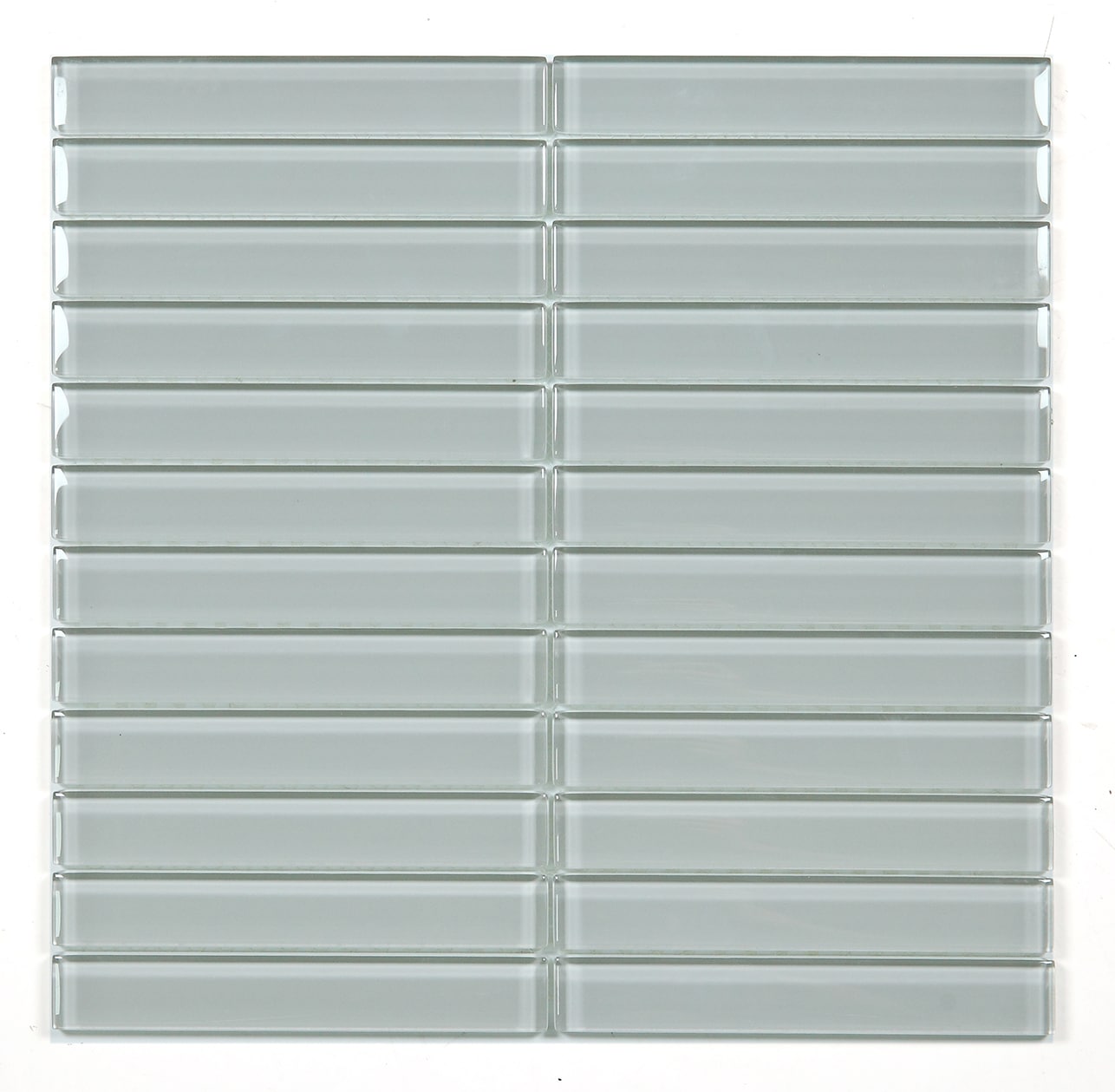 Abolos LWSFLO0106-GR Flowing Gray 12-in x 12-in Glossy Glass Mosaic Floor and Wall Tile ( 8-sq ft Carton )