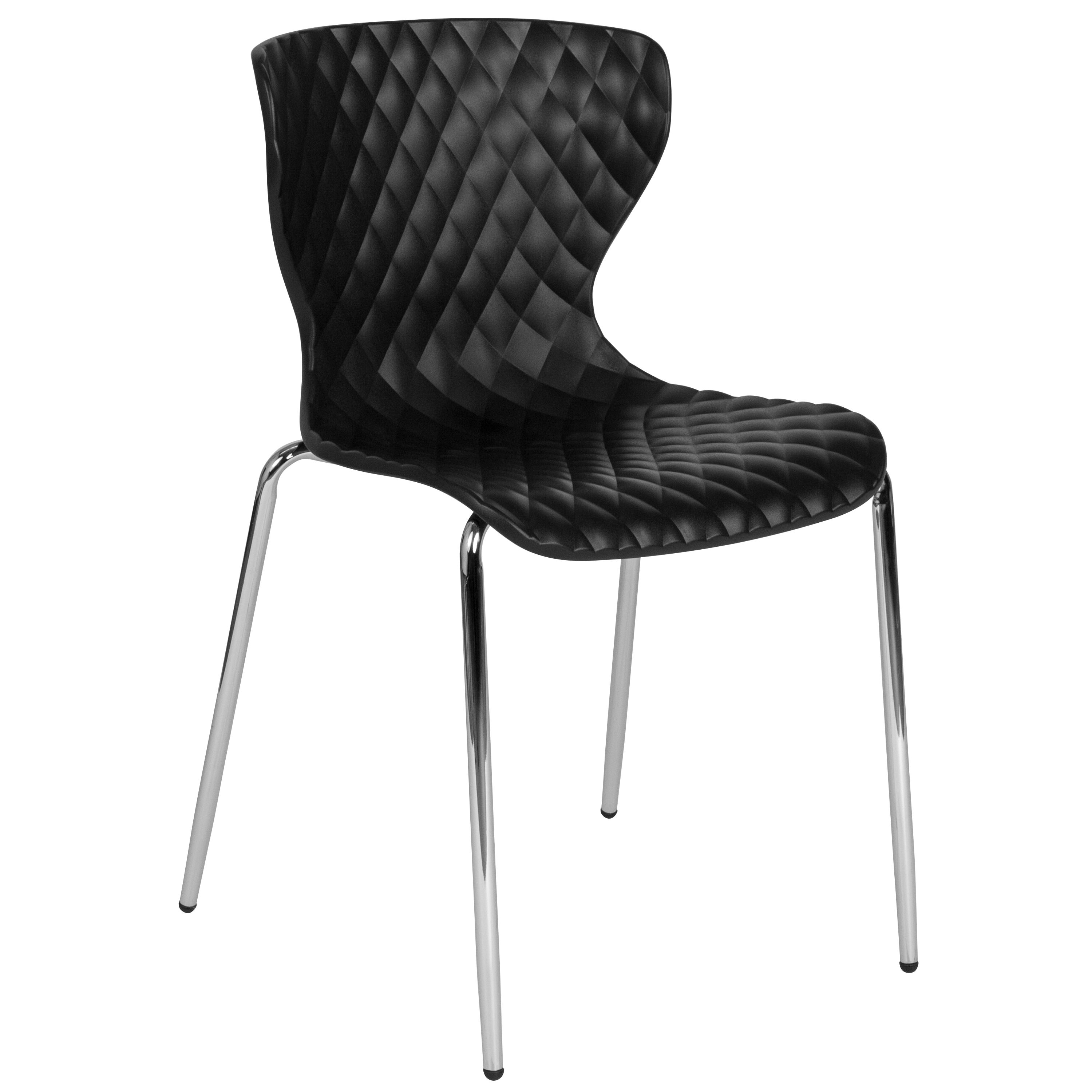 Flash Furniture 889142339700 Lowell Modern Black Accent Chair