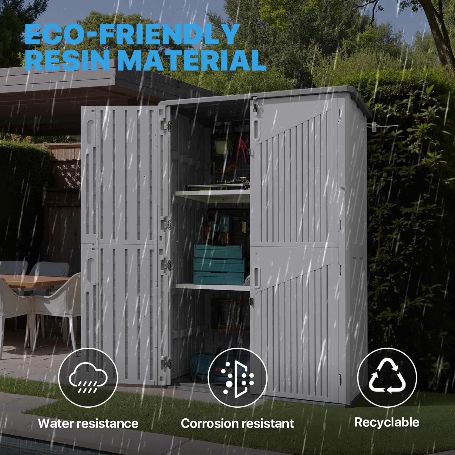 Sunmthink Z-MSD027-34GW Vinyl-Resin-Storage-Buildings - View #8