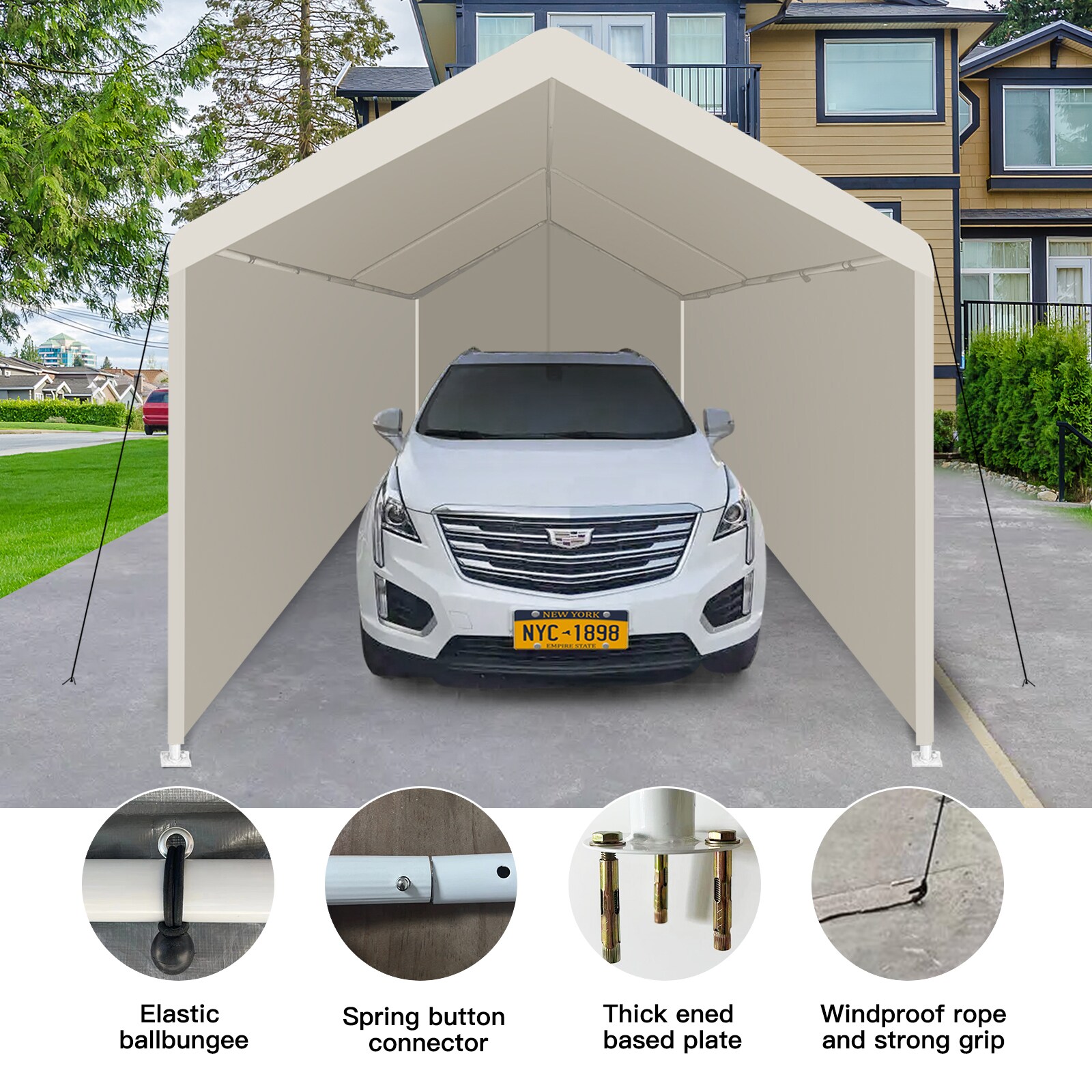 ZAKLOOP WU1396128714 Carport-Covers - View #2