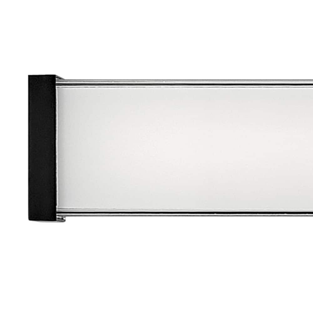 Pietra Luxe Black LED Bath Vanity Light, 24" Integrated