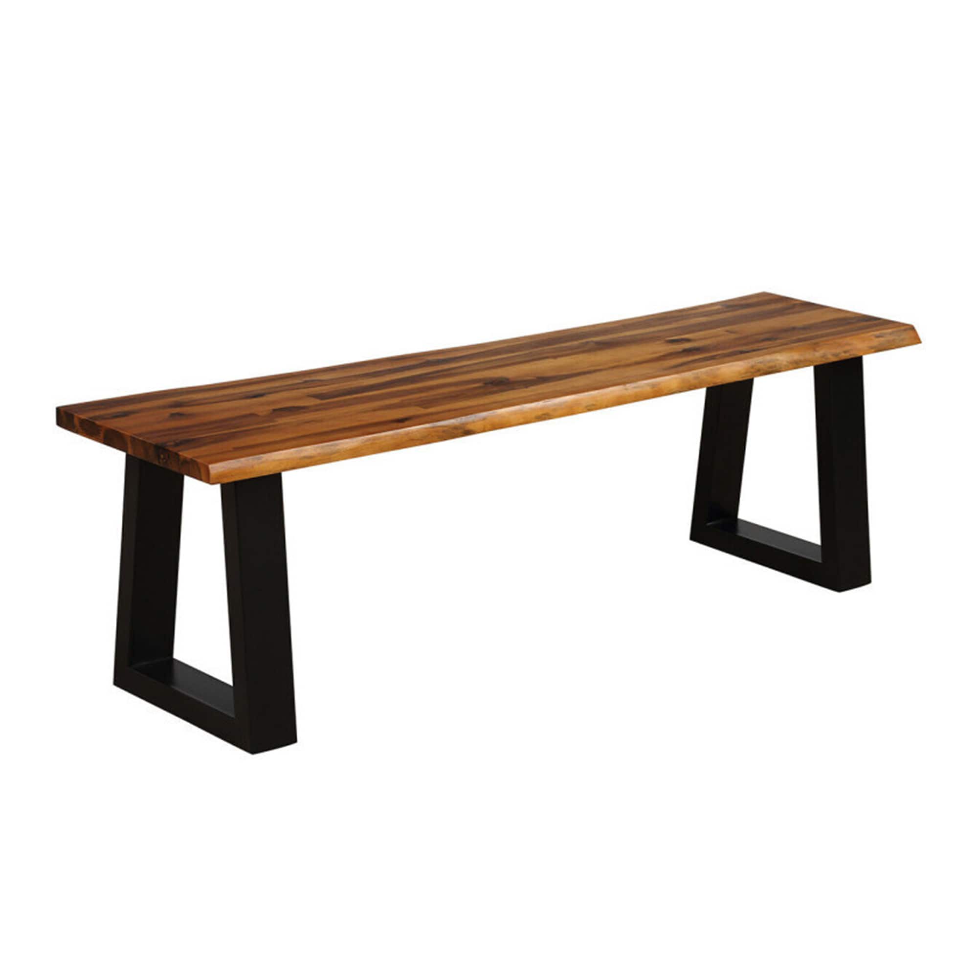 AHIOU HOME ZAAH-DHGPS4UBH Fresno 57.5-Inches W x 18-Inches H Natural Acacia Garden Bench