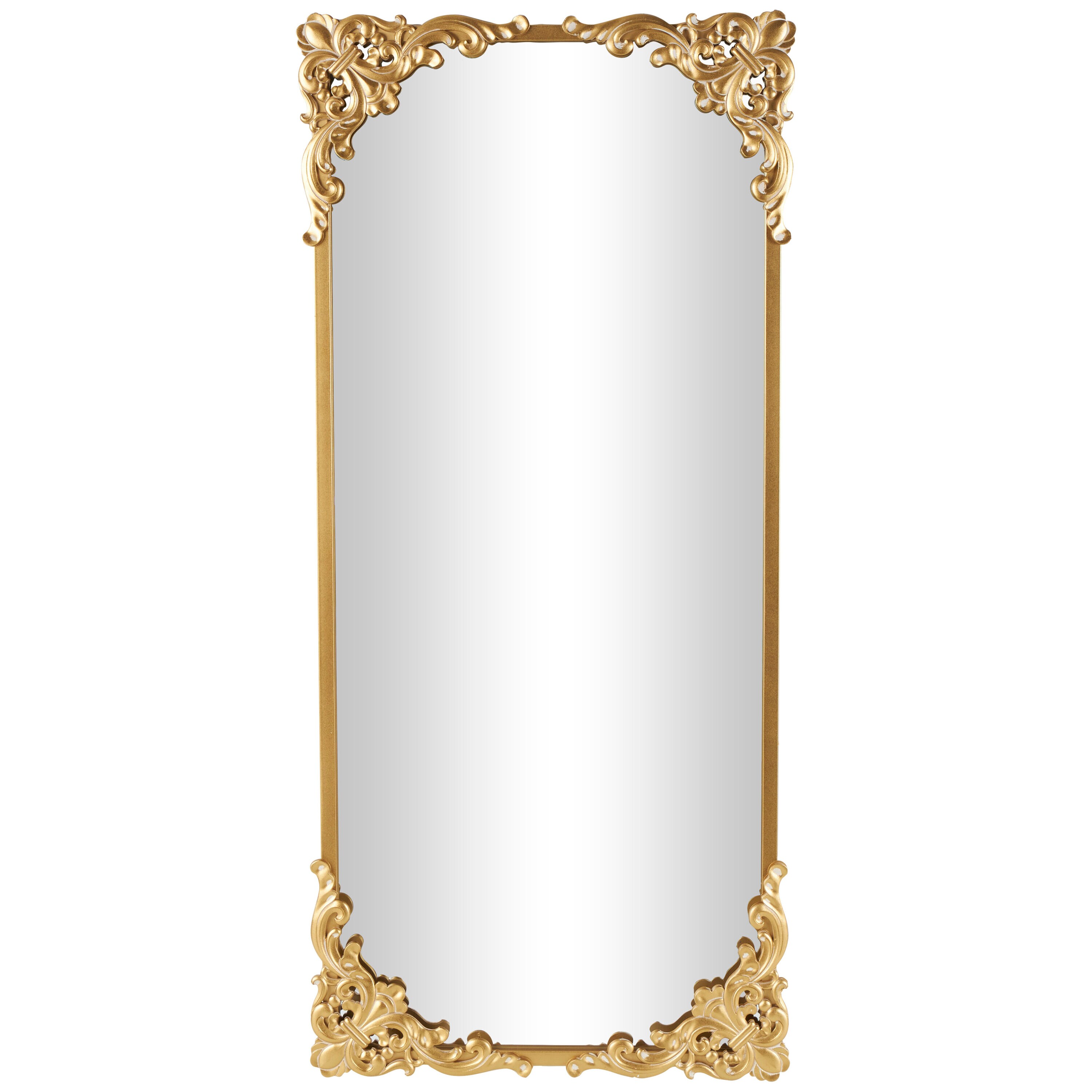 Grayson Lane 30-in W x 66-in H Gold Tall Ornate Baroque Polished Full ...